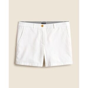 J.Crew 4"‎ heritage chino short White Size 0 Womens NWT